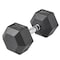 Lifeline Fitness Hex Rubber Dumbbell, 45lbs LLHRD45 - alternate 5